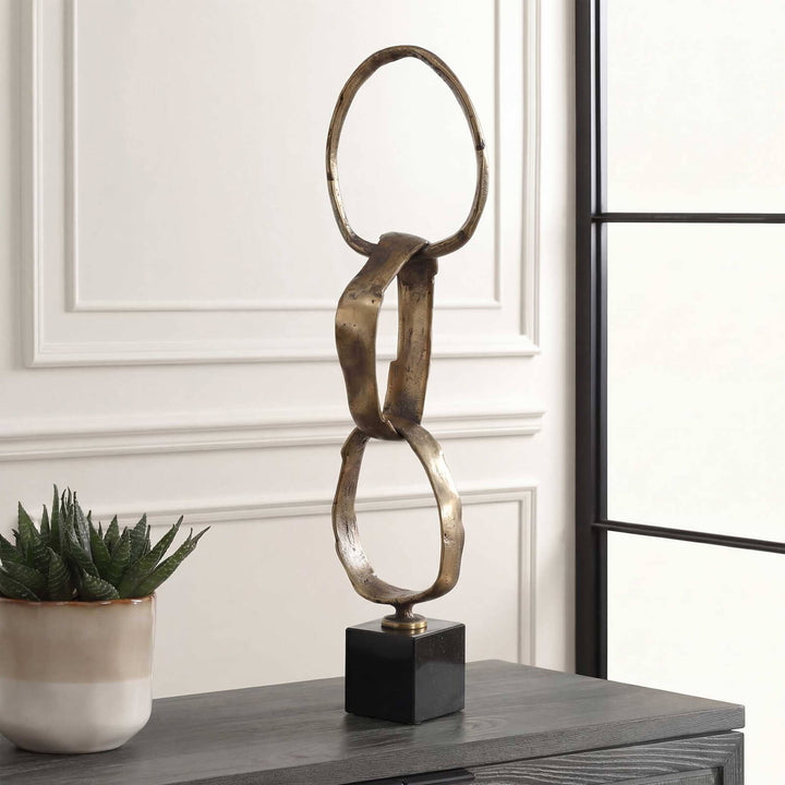 Loopform Brass Ring Sculpture