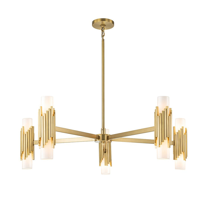 Marvele 10 Chandelier - Aged Brass