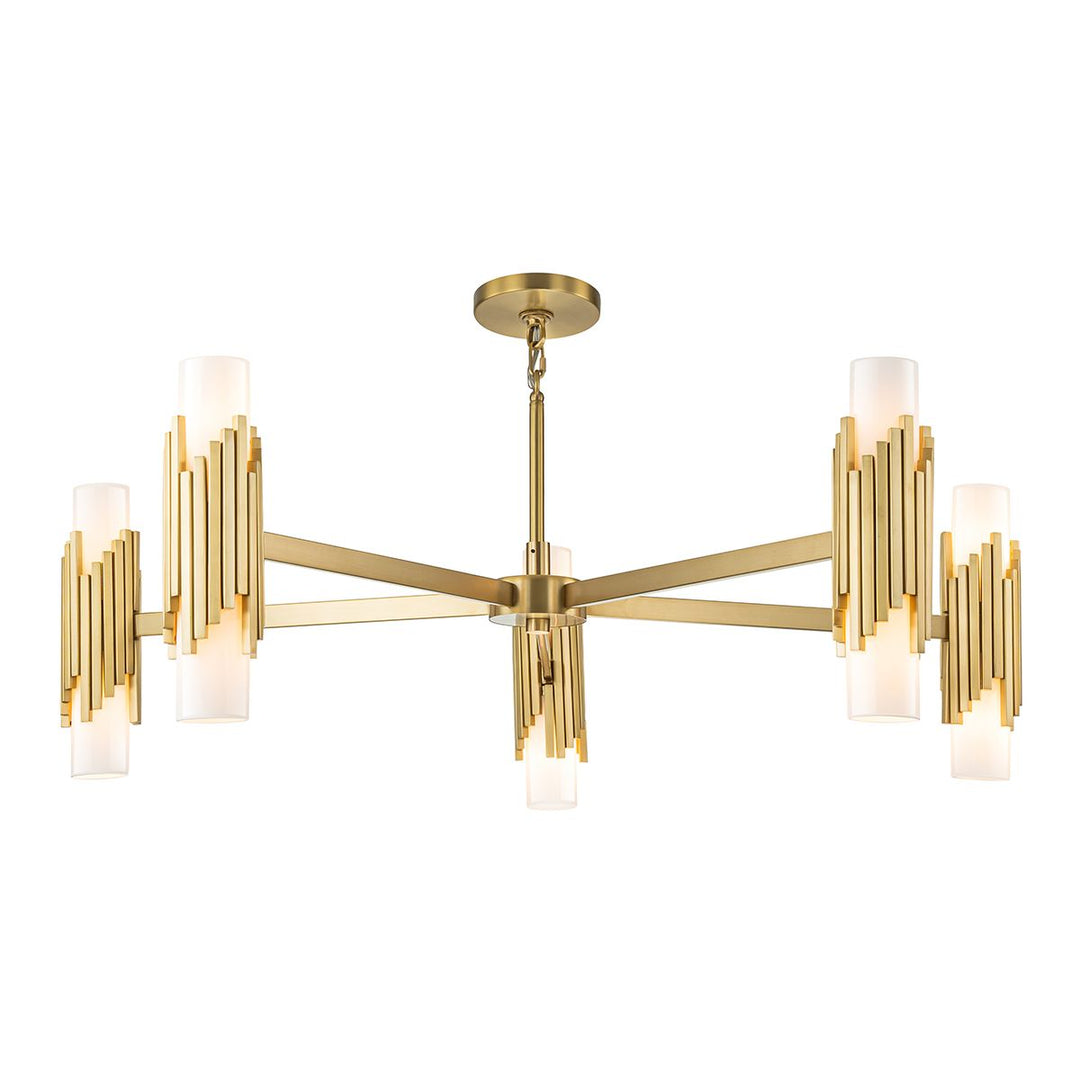 Marvele 10 Chandelier - Aged Brass