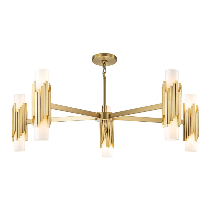 Marvele 10 Chandelier - Aged Brass