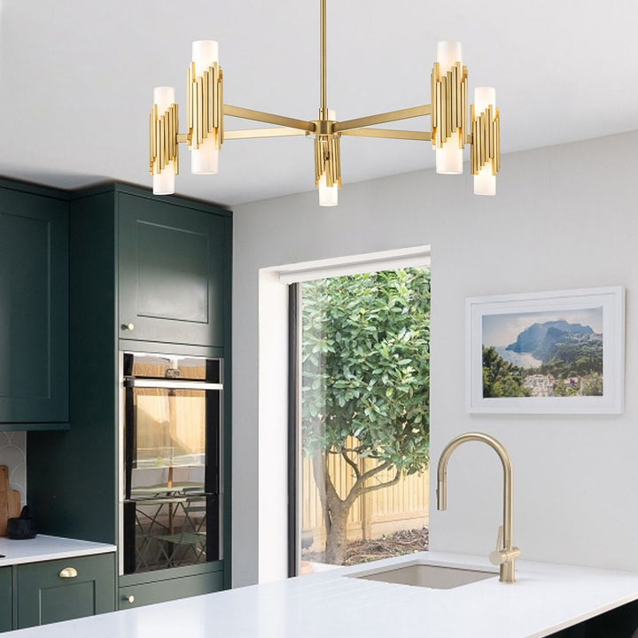 Marvele 10 Chandelier - Aged Brass
