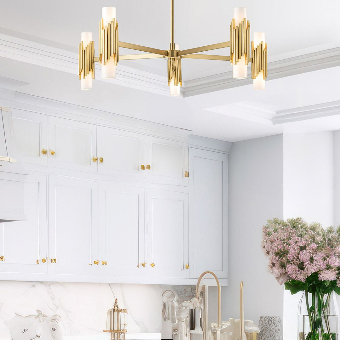 Marvele 10 Chandelier - Aged Brass