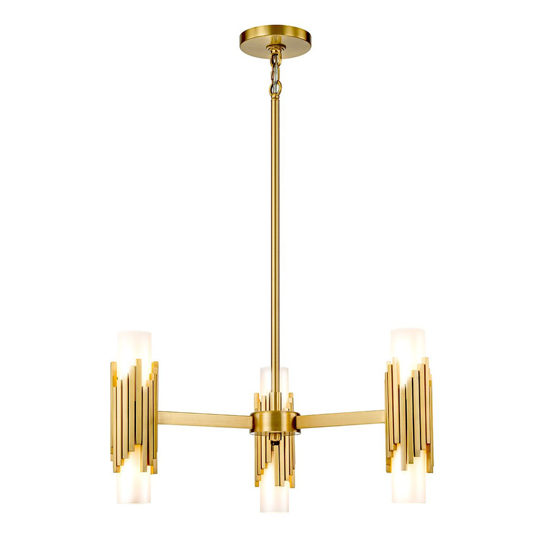 Marvele 6 Chandelier - Aged Brass