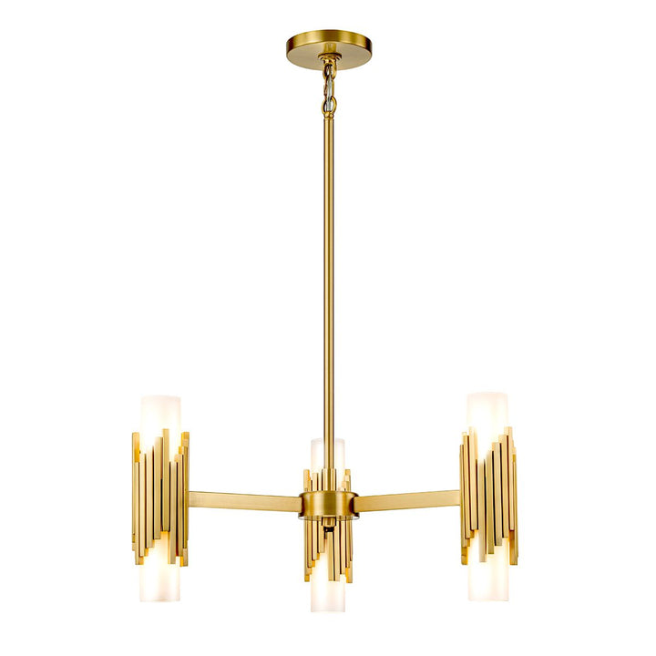 Marvele 6 Chandelier - Aged Brass