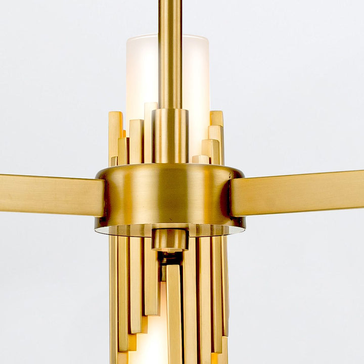 Marvele 6 Chandelier - Aged Brass