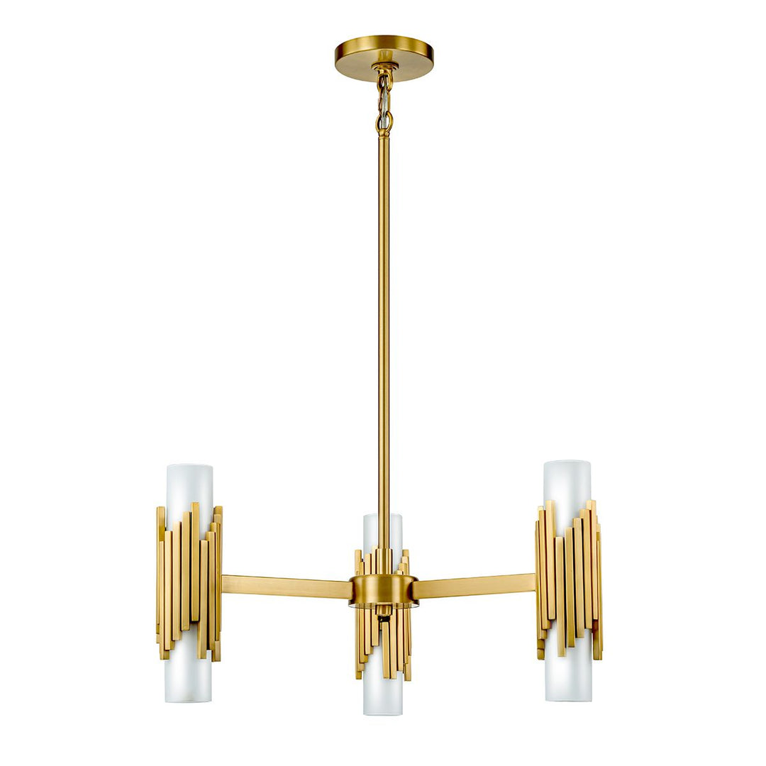 Marvele 6 Chandelier - Aged Brass