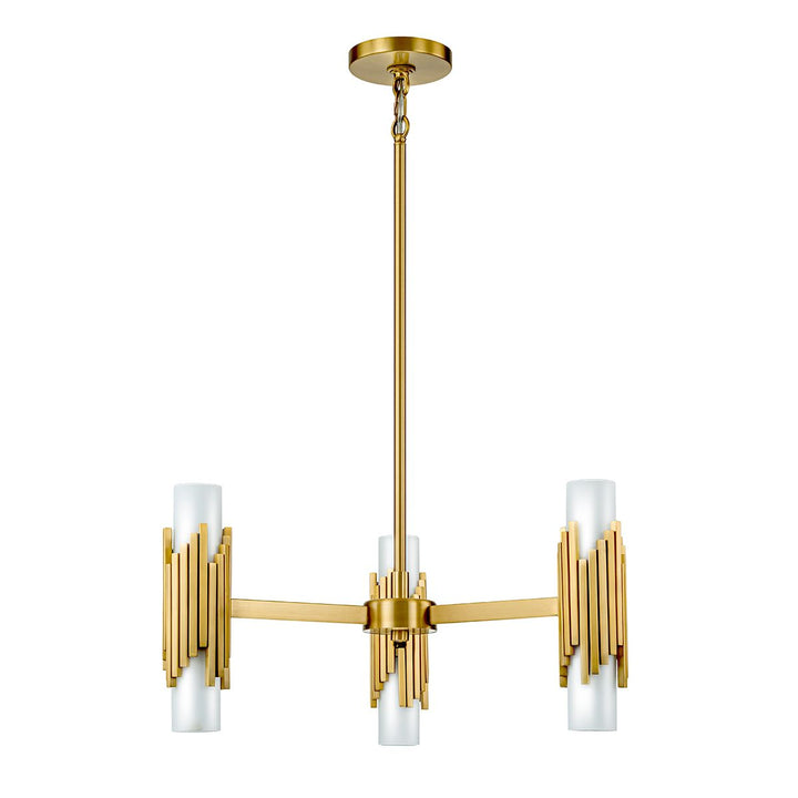 Marvele 6 Chandelier - Aged Brass