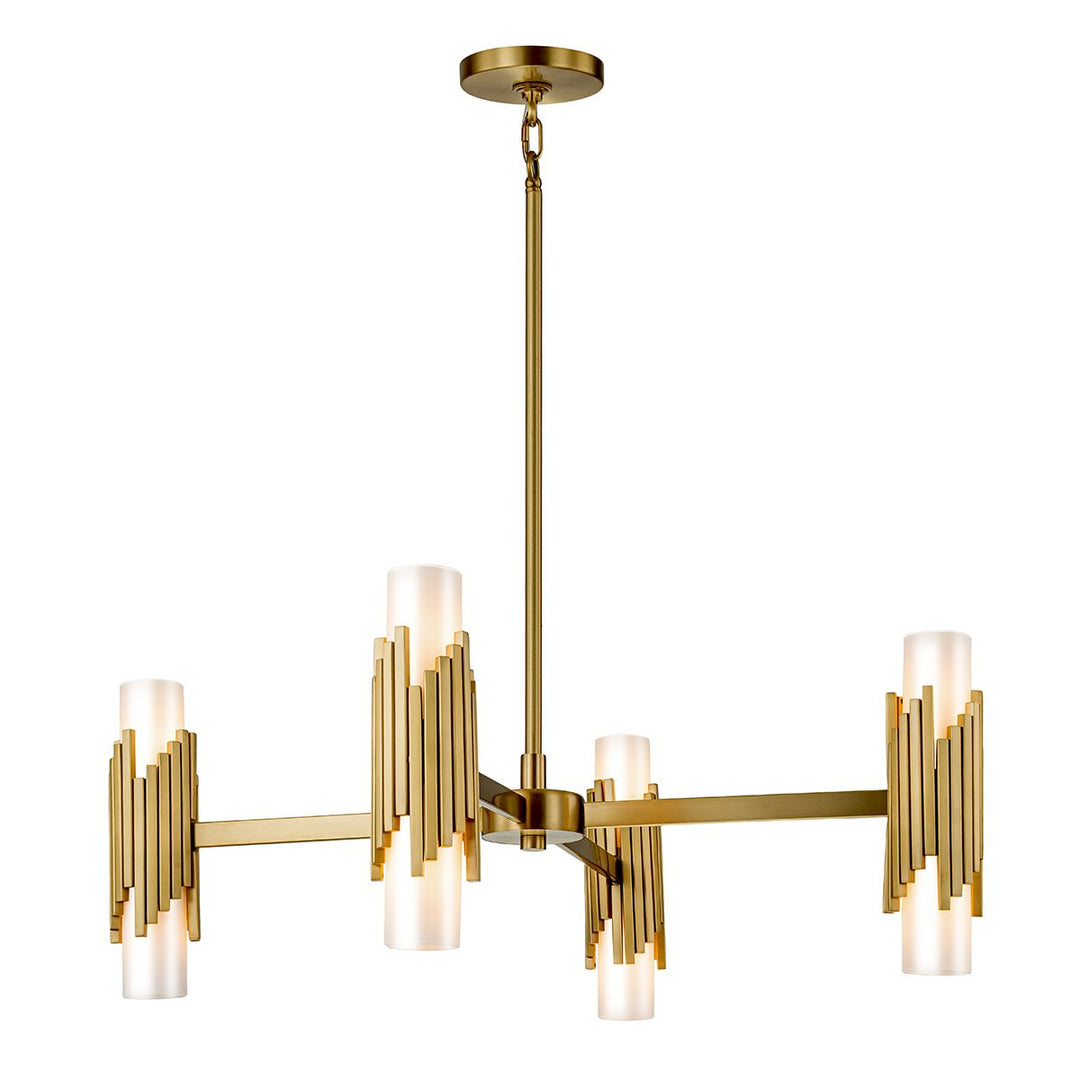 Marvele 8 Chandelier - Aged Brass