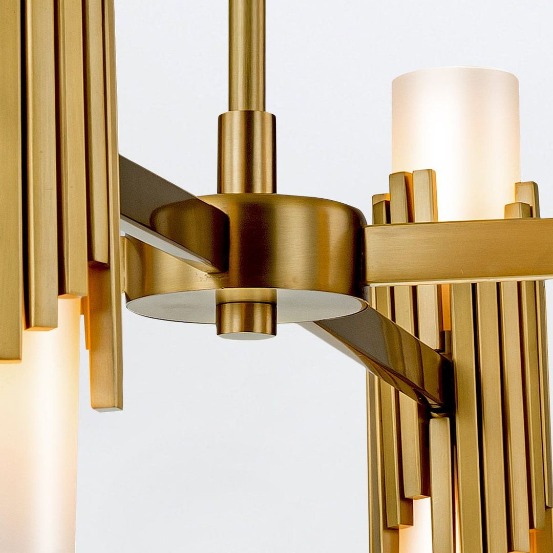 Marvele 8 Chandelier - Aged Brass