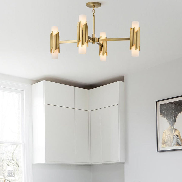 Marvele 8 Chandelier - Aged Brass