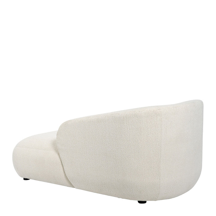 Lisette Boucle Chaise Sofa - Cream