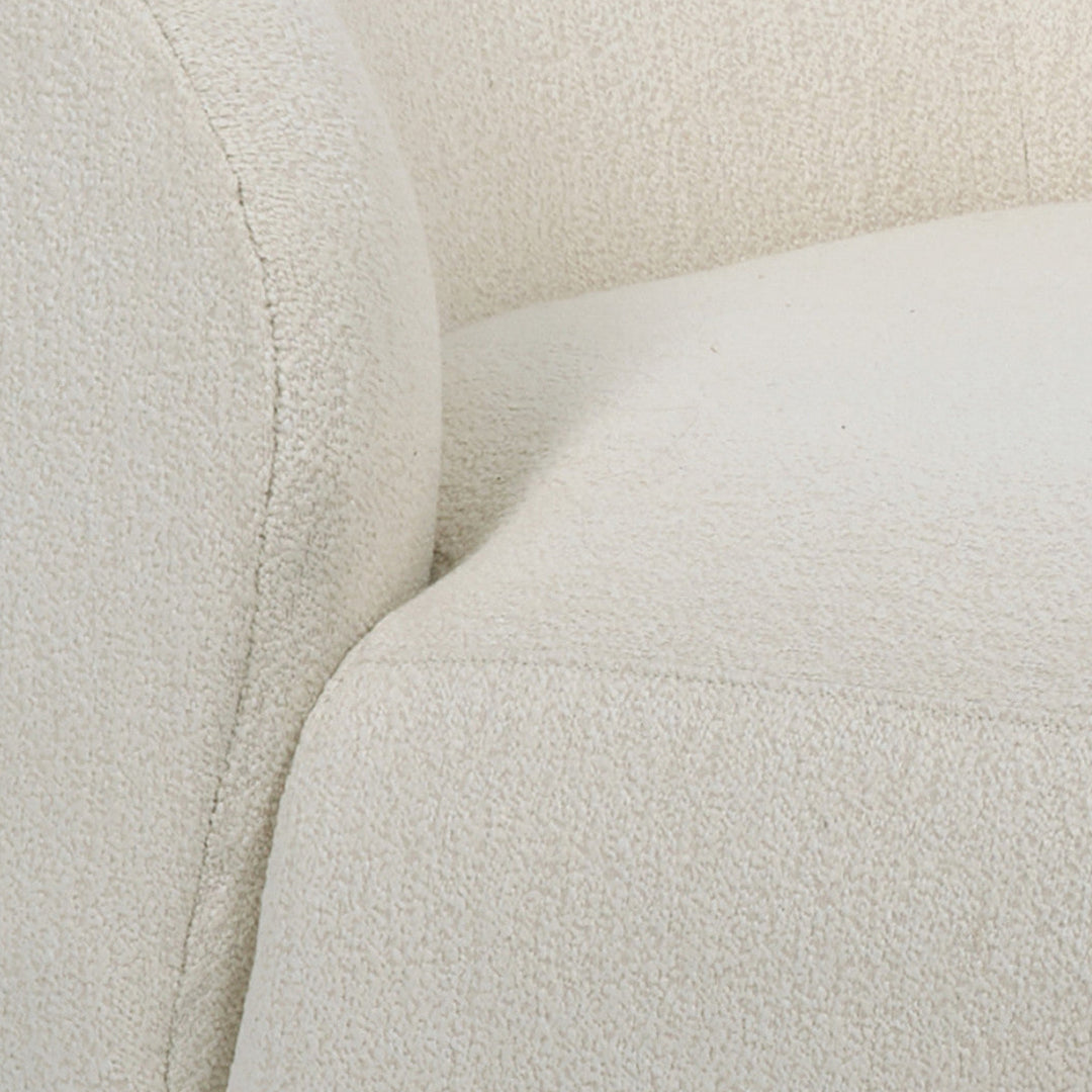 Lisette Boucle Chaise Sofa - Cream