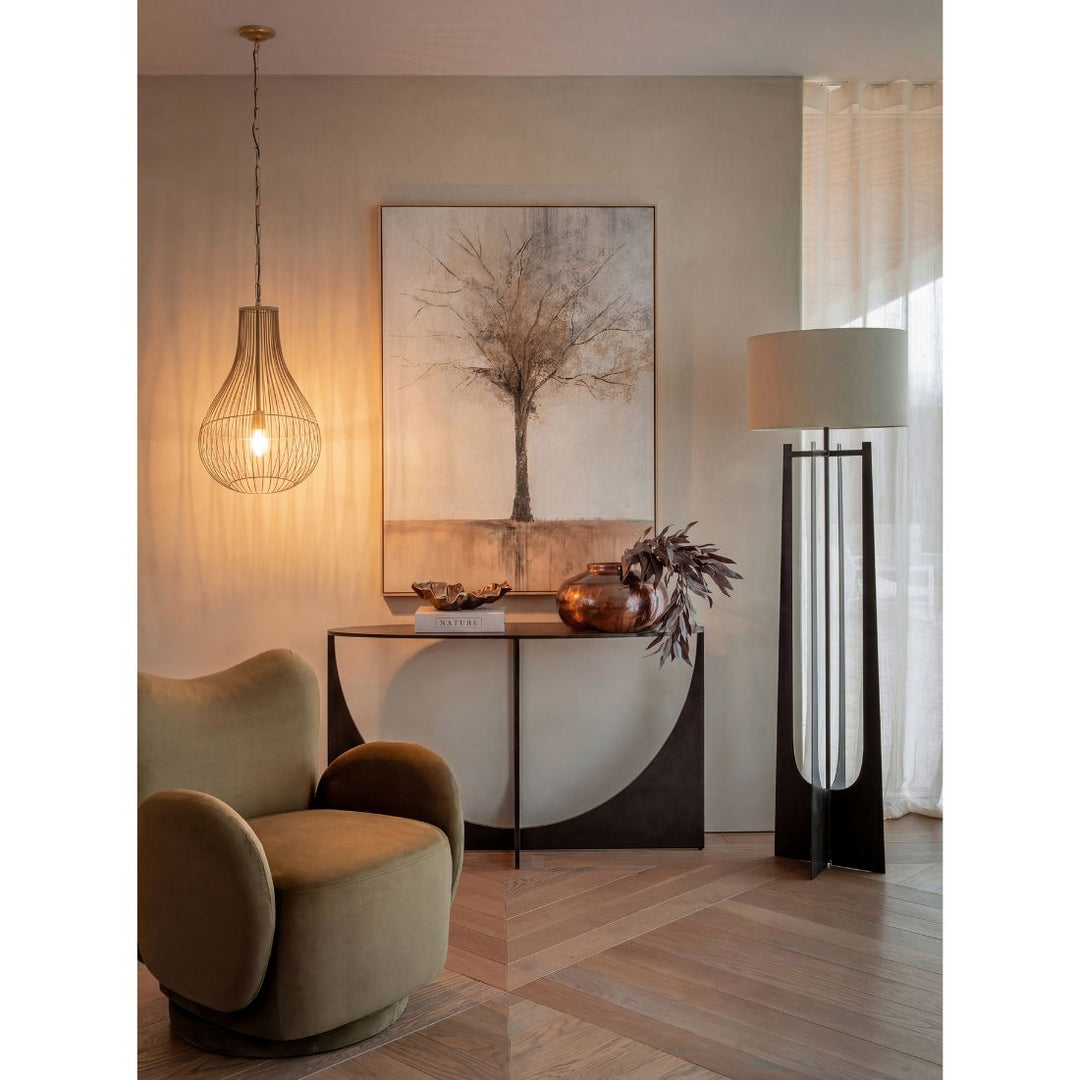 Mira Pear Drop Wire Pendant Light - Gold