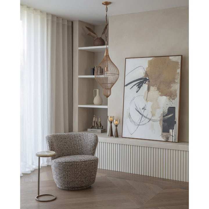 Mira Teardrop Wire Pendant Light - Gold