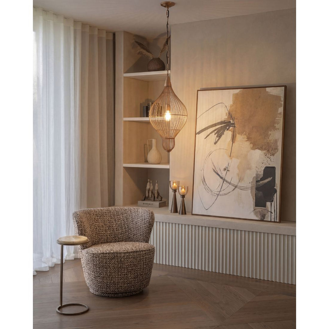 Mira Teardrop Wire Pendant Light - Gold