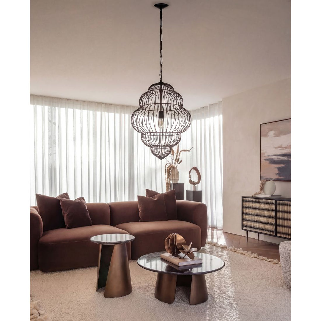 Mira Tiered Cloud Wire Pendant Light - Black