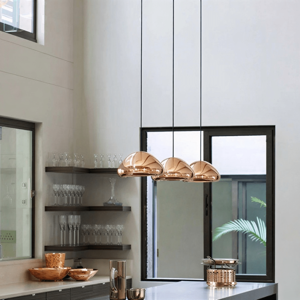 Void Brass Pendant Light - Copper