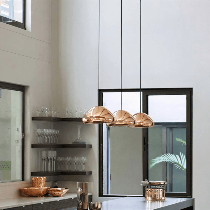 Void Brass Pendant Light - Copper
