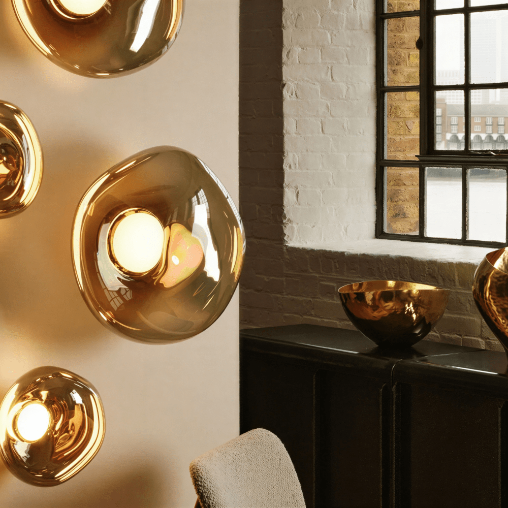 Melt LED Surface Light - Gold
