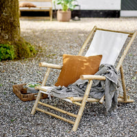 Bloomingville Outdoor Korfu Bamboo Deck Chair in Natural