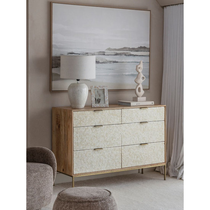 Nerida Bone Inlay Chest of Drawers