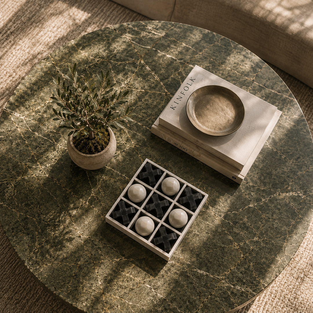 Farnham Bone Horn Inlay Noughts & Crosses