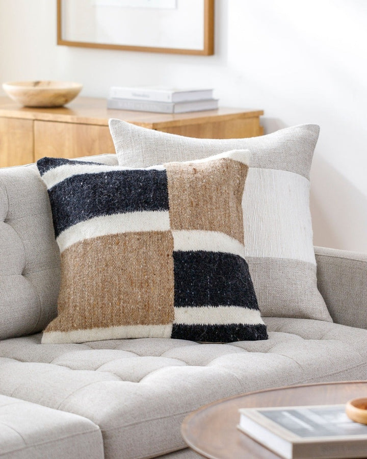 Osmund Woven Cushion 51x51cm - Black Keiichi 2