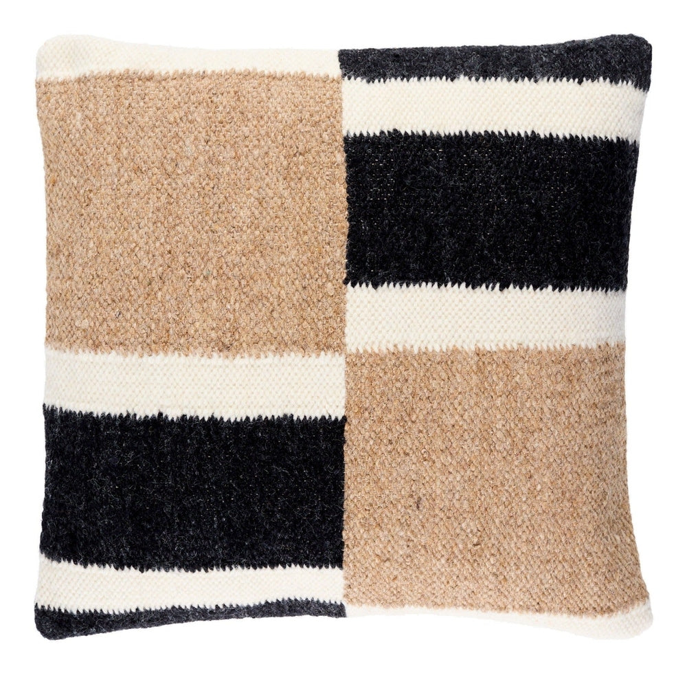 Osmund Woven Cushion 51x51cm - Black Keiichi 1