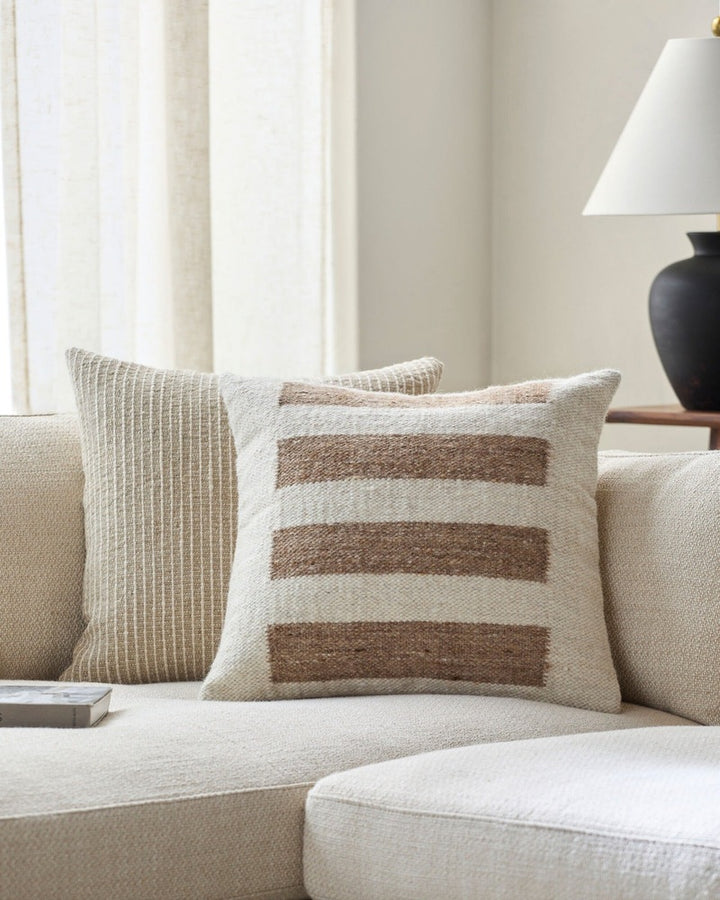 Osmund Woven Cushion 51x51cm - Brown Keiichi 2