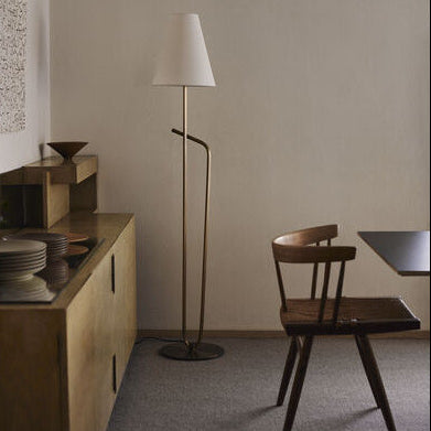 Pearce 1 Light Floor Lamp - Patina Brass