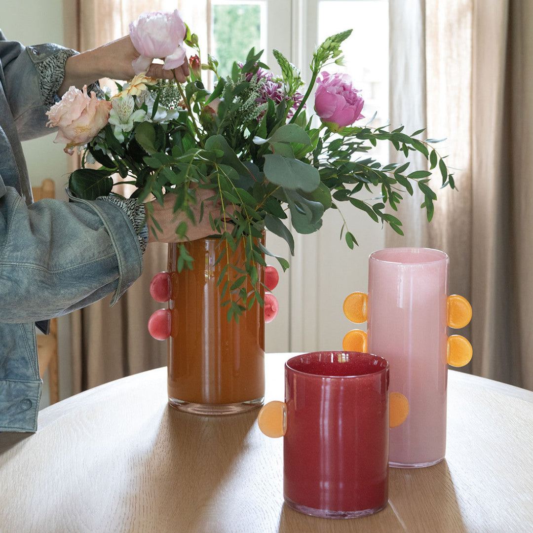 Pipa Glass Vase - Orange