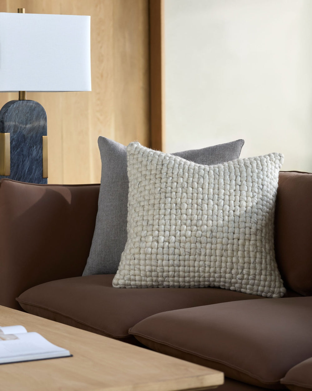 Pansy Hand Woven Cushion 51x51cm Keiichi 2