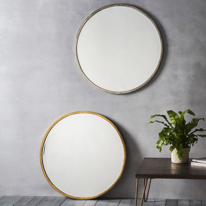 Harvey Round Mirror in Gold GalleryDirect 4