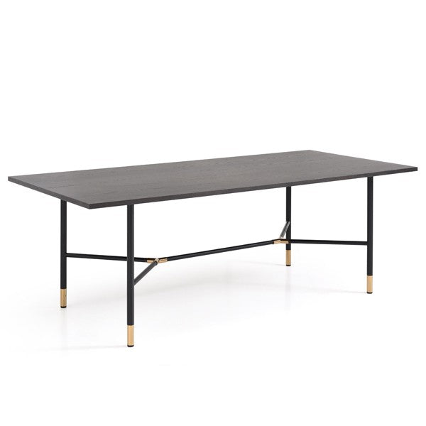 Bofo Rectangular Dining Table - Black Oak Tommy Franks 1
