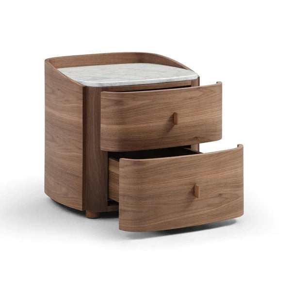 Vertu Bedside Table - Walnut Tommy Franks 4