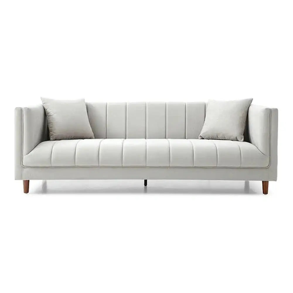 Regency 3-Seater Sofa - Nappa French Grey Tommy Franks 1