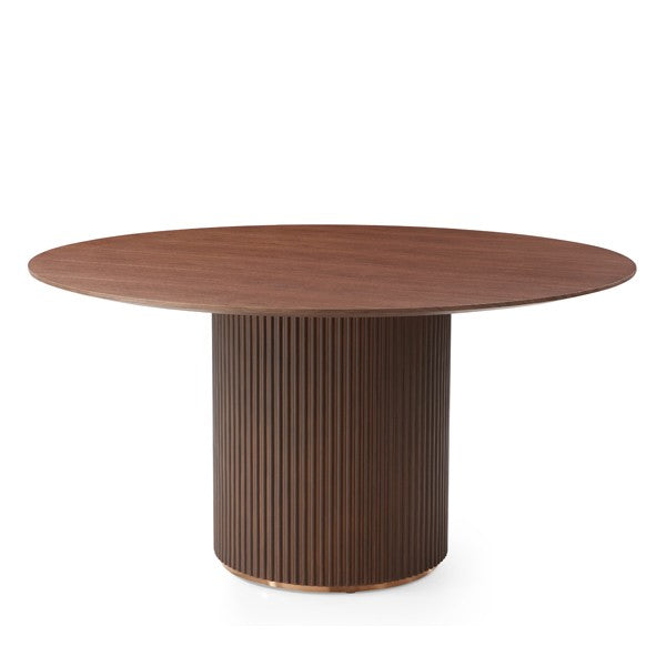 Lantine Round Dining Table - Walnut Tommy Franks 1