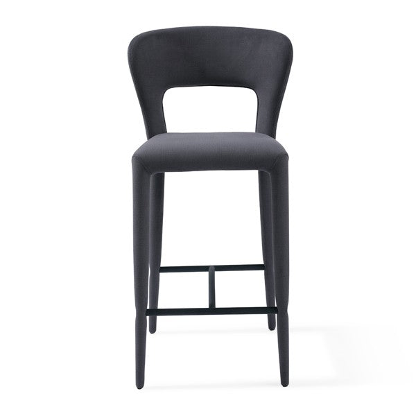 Pari I Bar Stool - Luxe Cinder Grey Tommy Franks 1