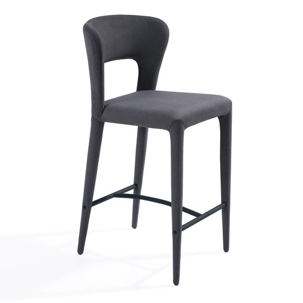 Pari I Bar Stool - Luxe Cinder Grey Tommy Franks 4