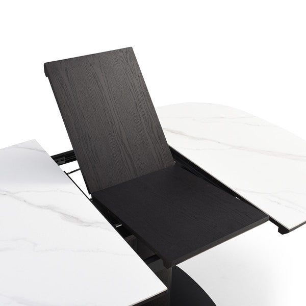 Vita Square Extension Table - White Ceramic Tommy Franks 4