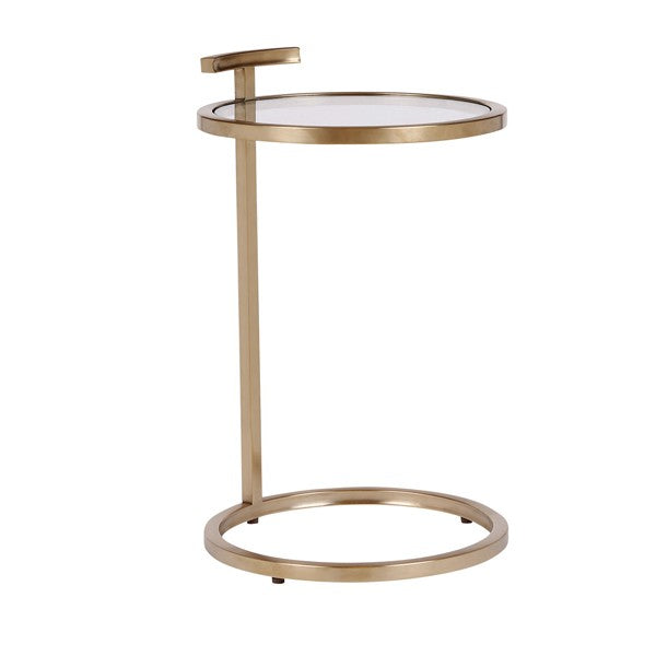 Caroll Round Side Table - Gold Tommy Franks 1