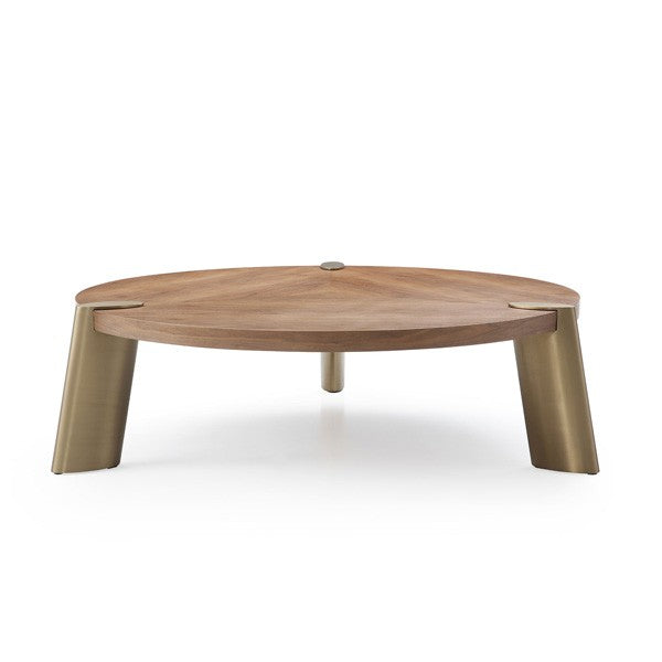 Amara Round Coffee Table - Walnut Tommy Franks 3