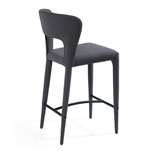 Pari I Bar Stool - Luxe Cinder Grey Tommy Franks 3