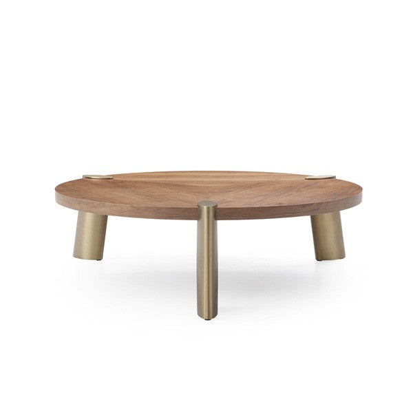 Amara Round Coffee Table - Walnut Tommy Franks 1