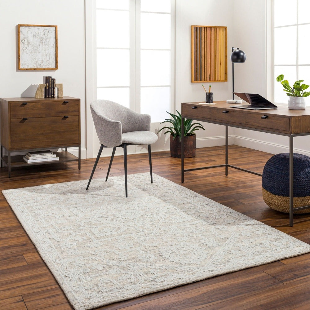 Piazza Hand Tufted Rug - Off White Keiichi 2