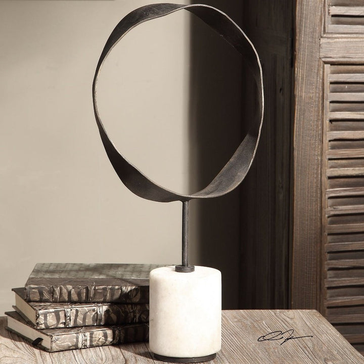 Rilynn Metal Marble Ring Sculpture Uttermost 2