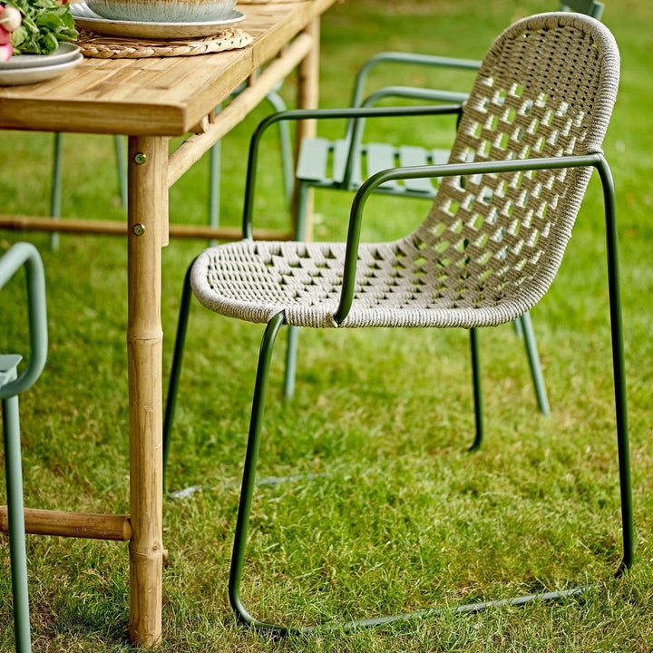 Calana Set of 2 Outdoor Dining Chairs - Green