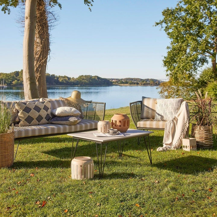 Outdoor Mundo Fiber Cement Coffee Table - Natural Bloomingville 6