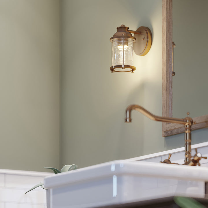 Ashland Bay 1 Light Wall Light - Brass Elstead 6