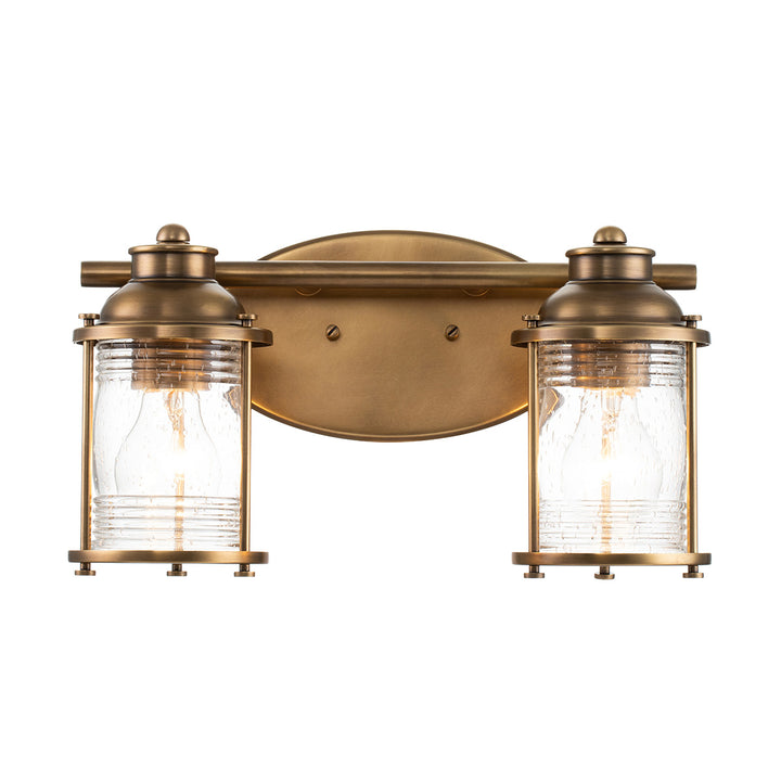 Ashland Bay 2 Light Wall Light - Brass Elstead 1